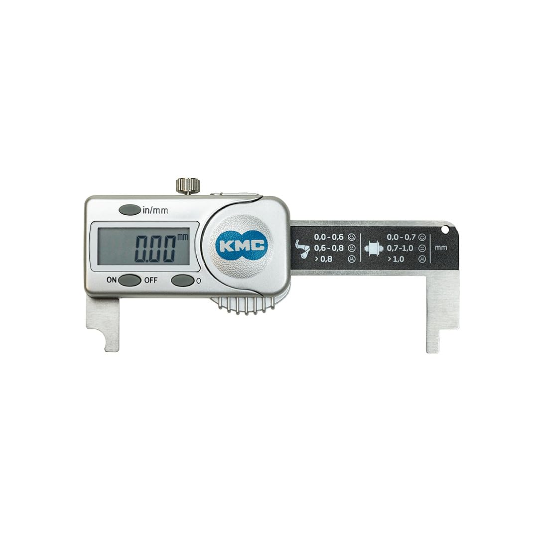 KMC Digital Chain Checker | LCD Display for Accurate Chain Wear Measurement | Compatible with Most Bike Chains | Compact & Portable Cycling Tool